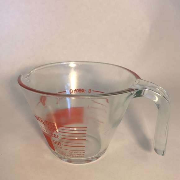 Pyrex Kitchen Vintage Corning Pyrex Reverse Read Cup 8 Oz